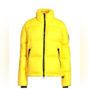 Italian Real Down Vibrant Yellow Women's Puffer Jacket
